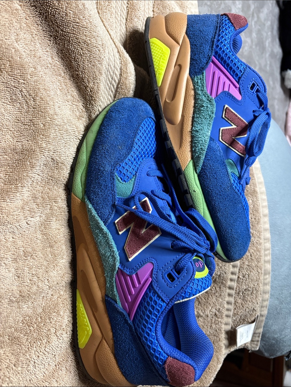 New Balance Blue Multicolor Athletic Sneakers